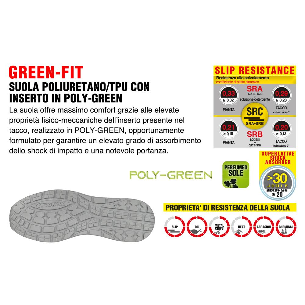 Cofra scarpa Reconverted S1 P SRC Suola GreenFit
