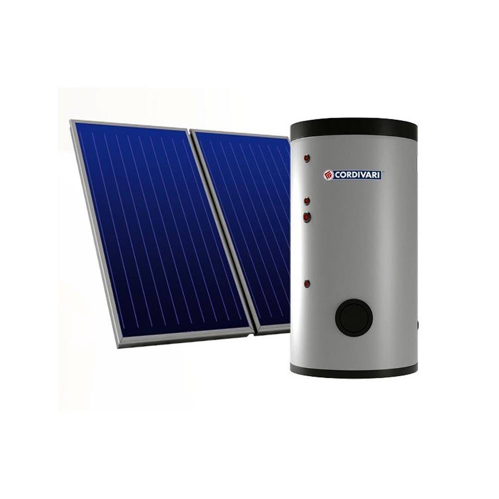 Cordivari - Sistema solare termico ECO BASIC 300 litri con 2 pannelli tetti a falda