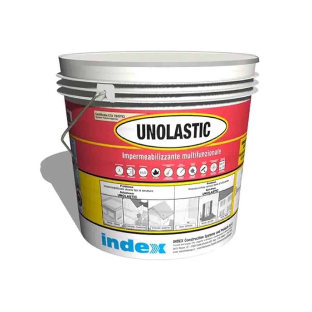 INDEX - UNOLASTIC Impermeabilizzante grigio 20 KG 2