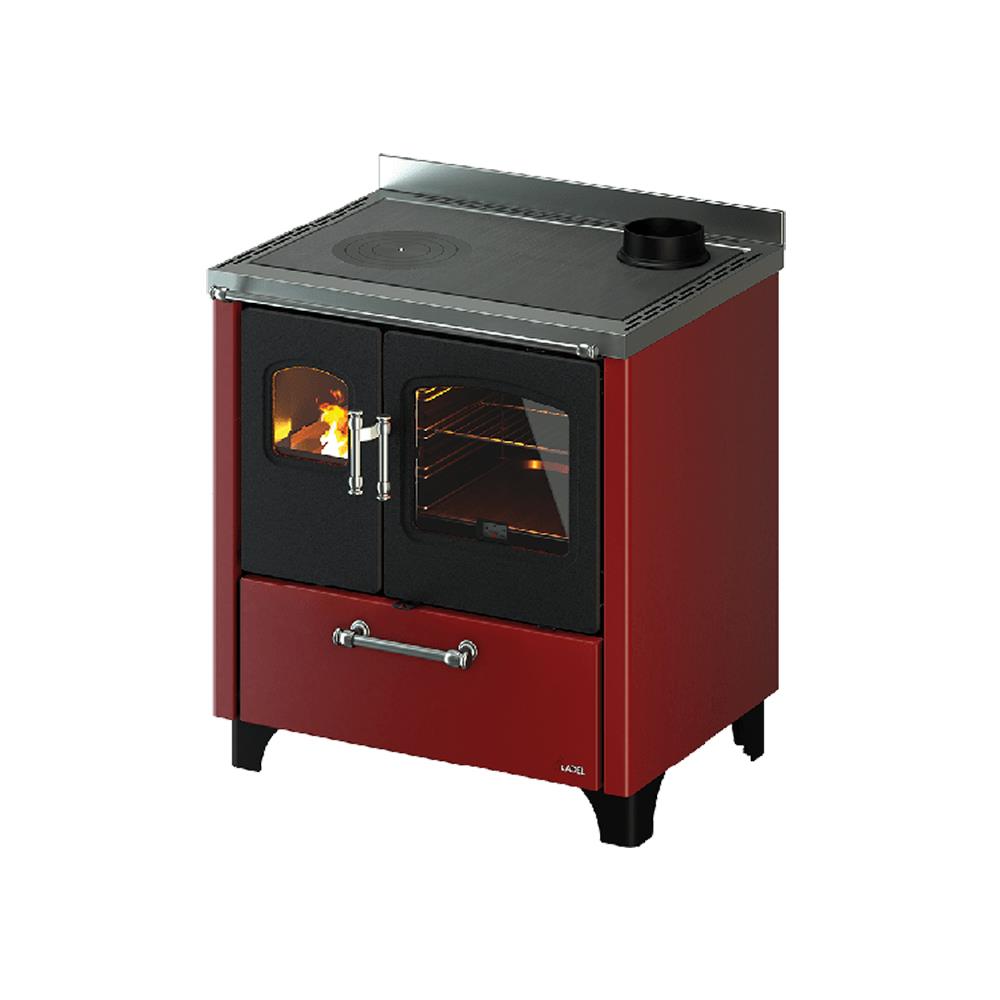 Cadel - Cucina a legna Smart 80 rosso