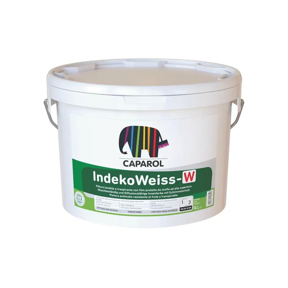 caparol - indekoweiss w pittura traspirante - 5 l