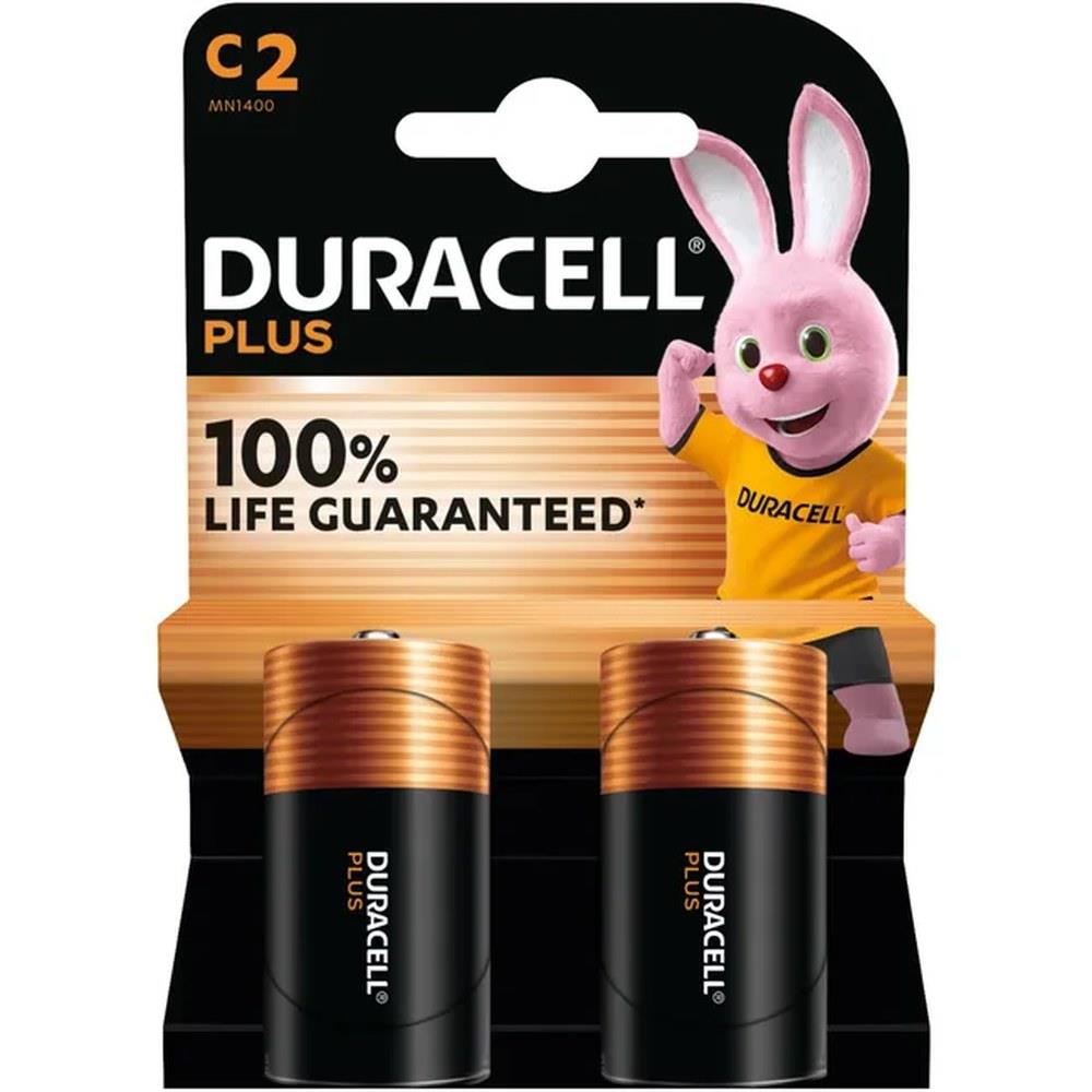 duracell - batteria 1/2 torcia c (lr14) - 1.5v blister 2 pz