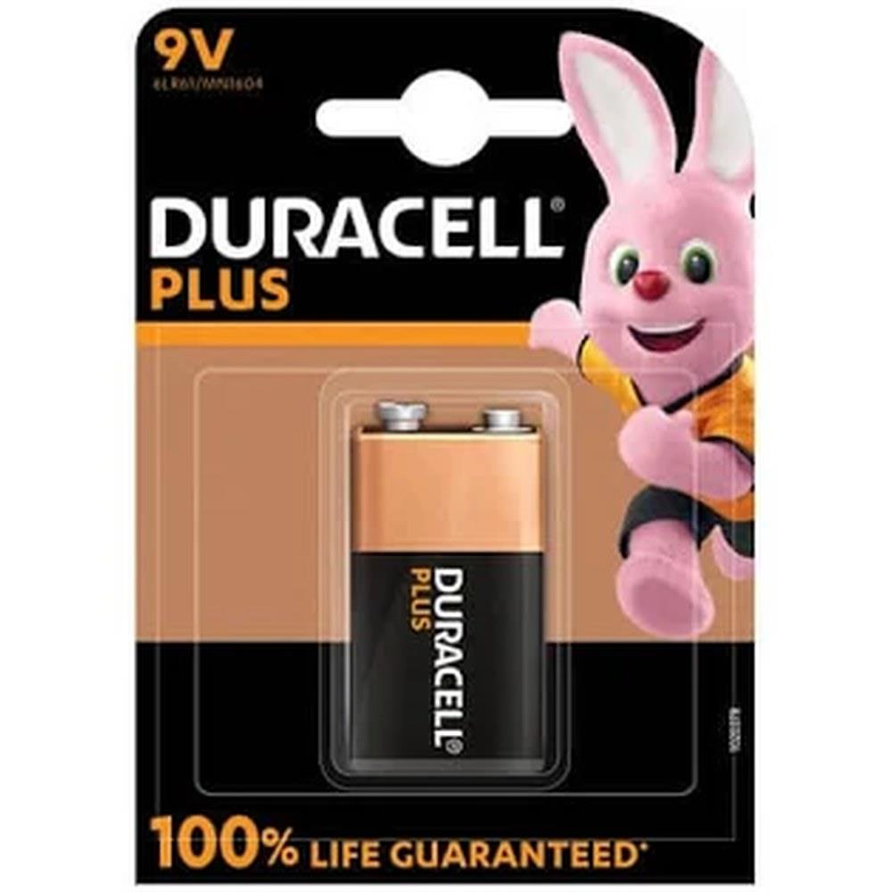 duracell - batteria transistor 9v - blister singolo