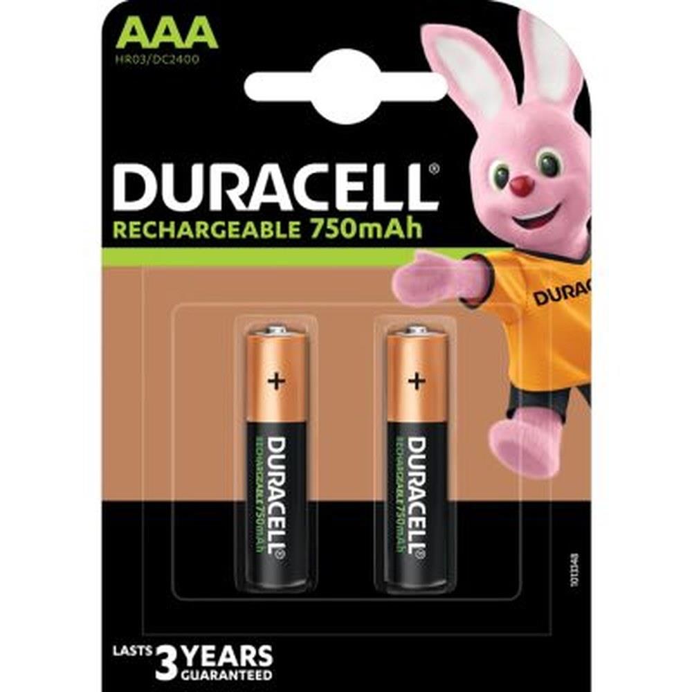 duracell - batterie mini stilo ricaricabili 750mah - 2 pezzi