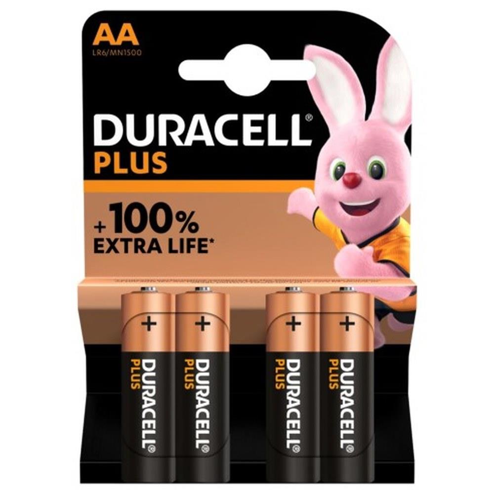 duracell - batterie stilo aa - confezione da 4