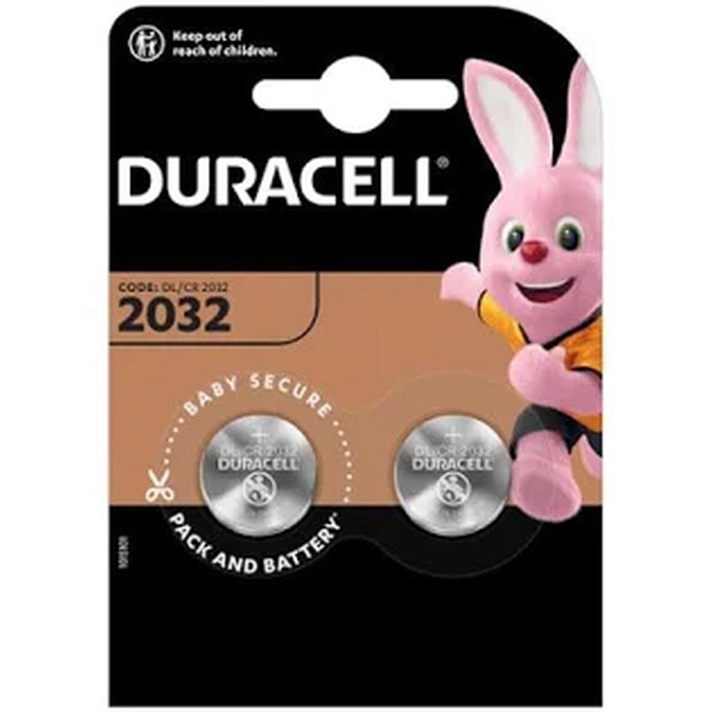 duracell - pila al litio cr2032 - confezione da 2