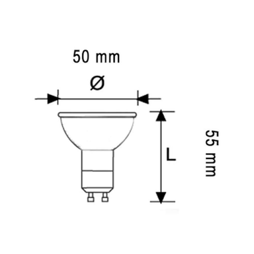 duralamp - lampada led gu10 - 4,2w 4000k
