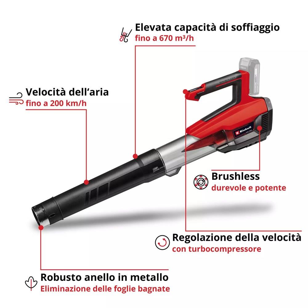 einhell - soffiatore gp-lb 18/200 - senza batteria