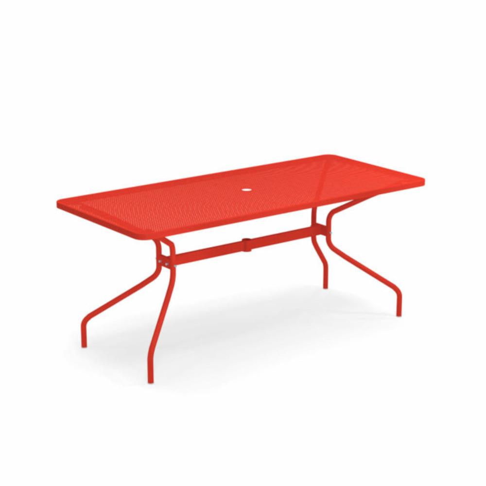Emu tavolo rettangolare Cambi 810 Rosso Scarlatto