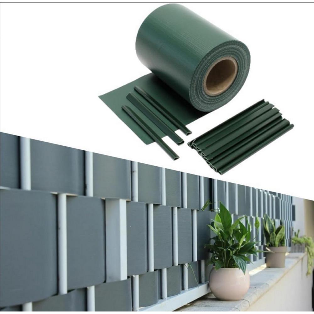 FASCIA FRANGIVISTA PVC VERDE  0,19*35 MT