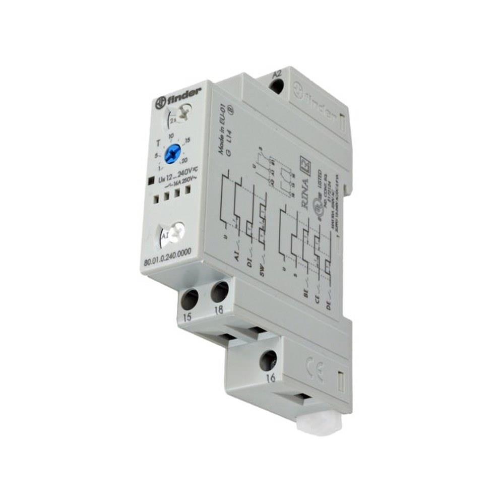 finder - relè di temperatura - serie 80.01 240v ac