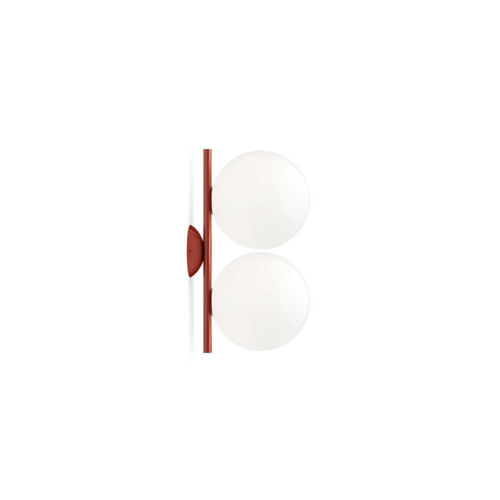 Flos - IC Lights Ceiling/Wall Double Rosso
