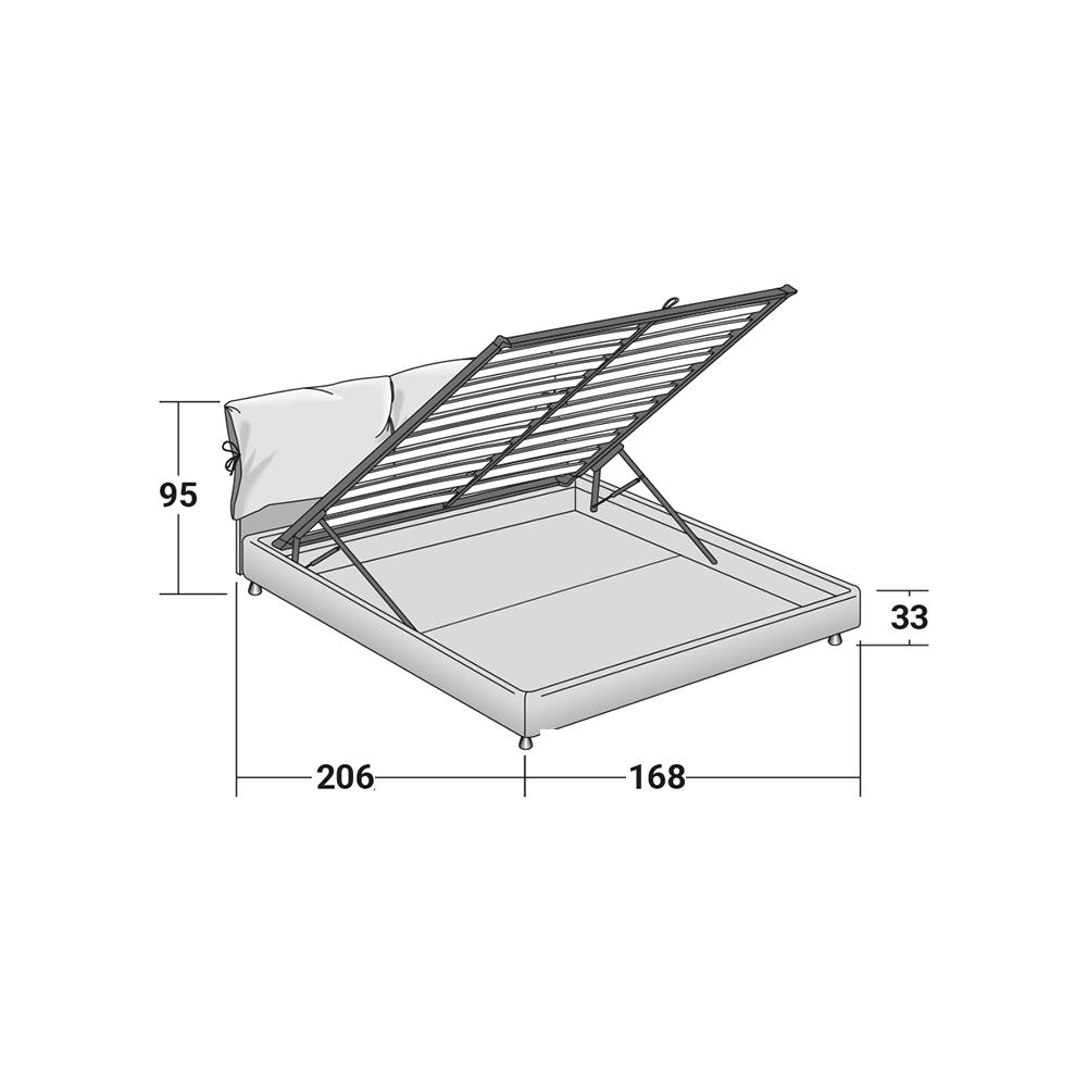 Flou - Letto contenitore Nathalie  5