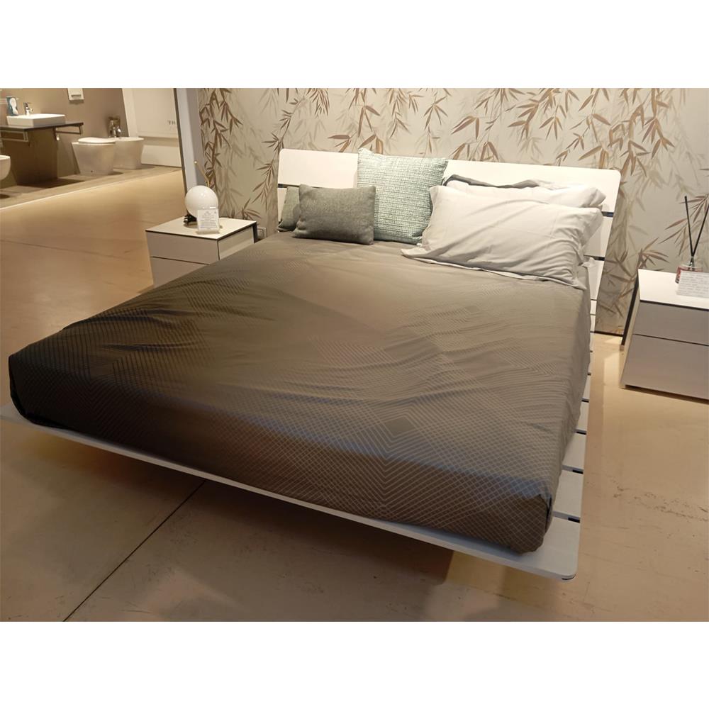 Flou - Letto Tadao bianco e grigio 2