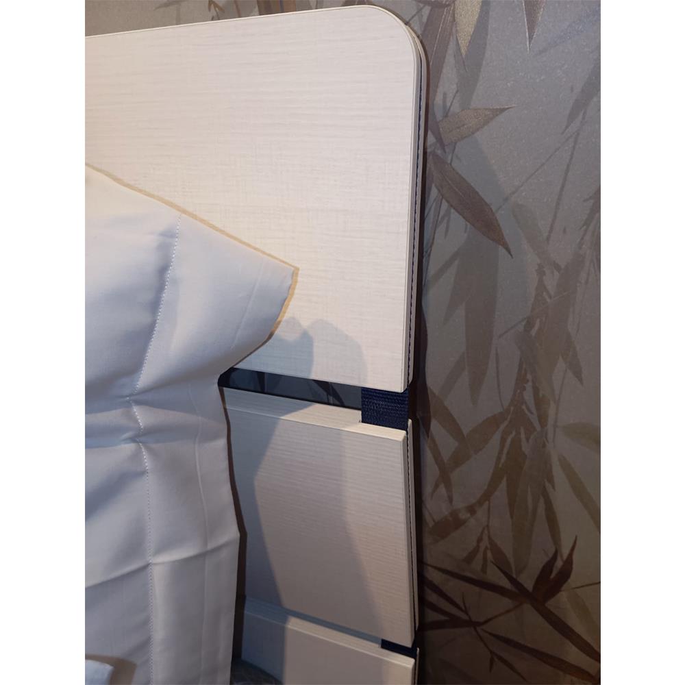Flou - Letto Tadao bianco e grigio 4