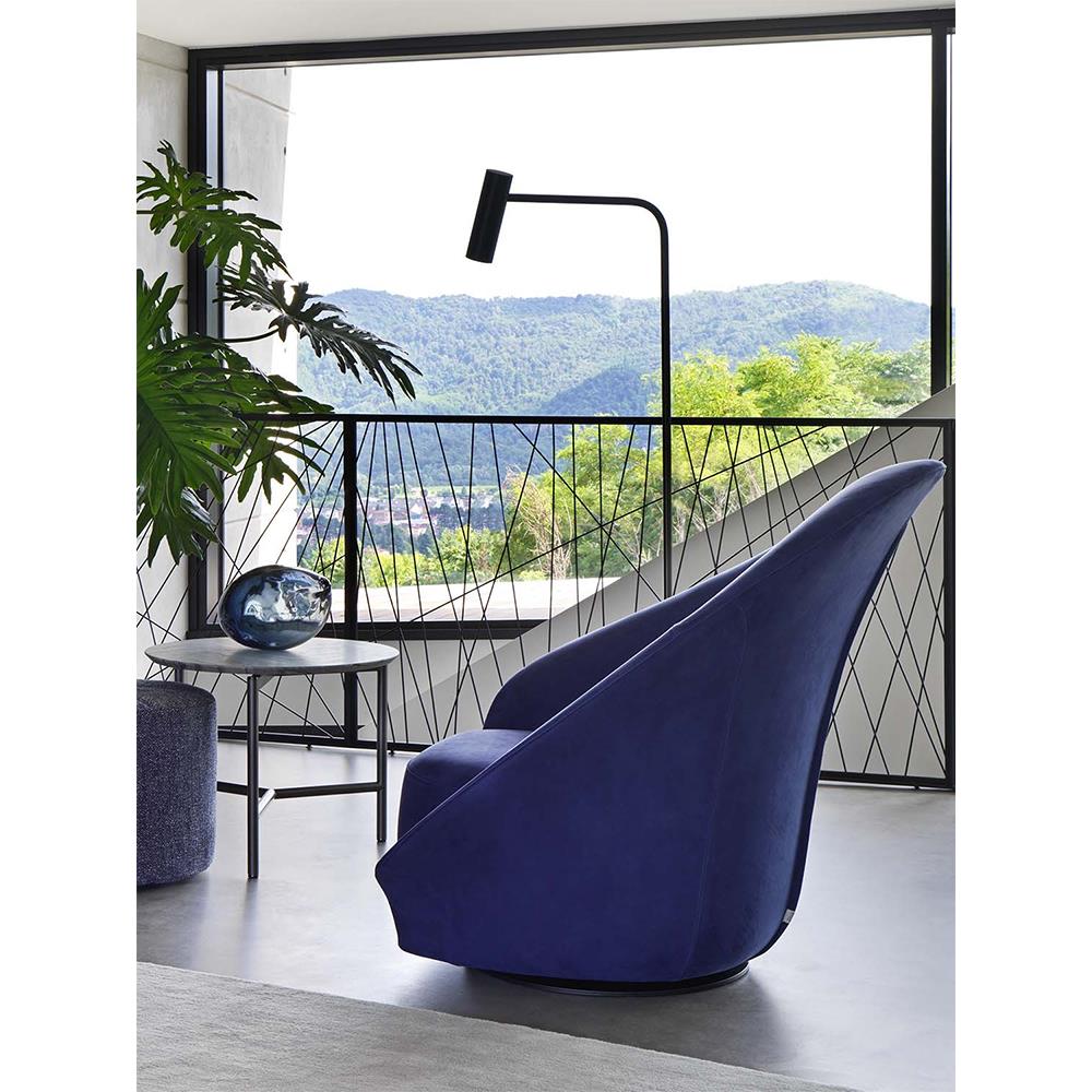 Flou - Poltrona Lilia in tessuto Royal Blu 2