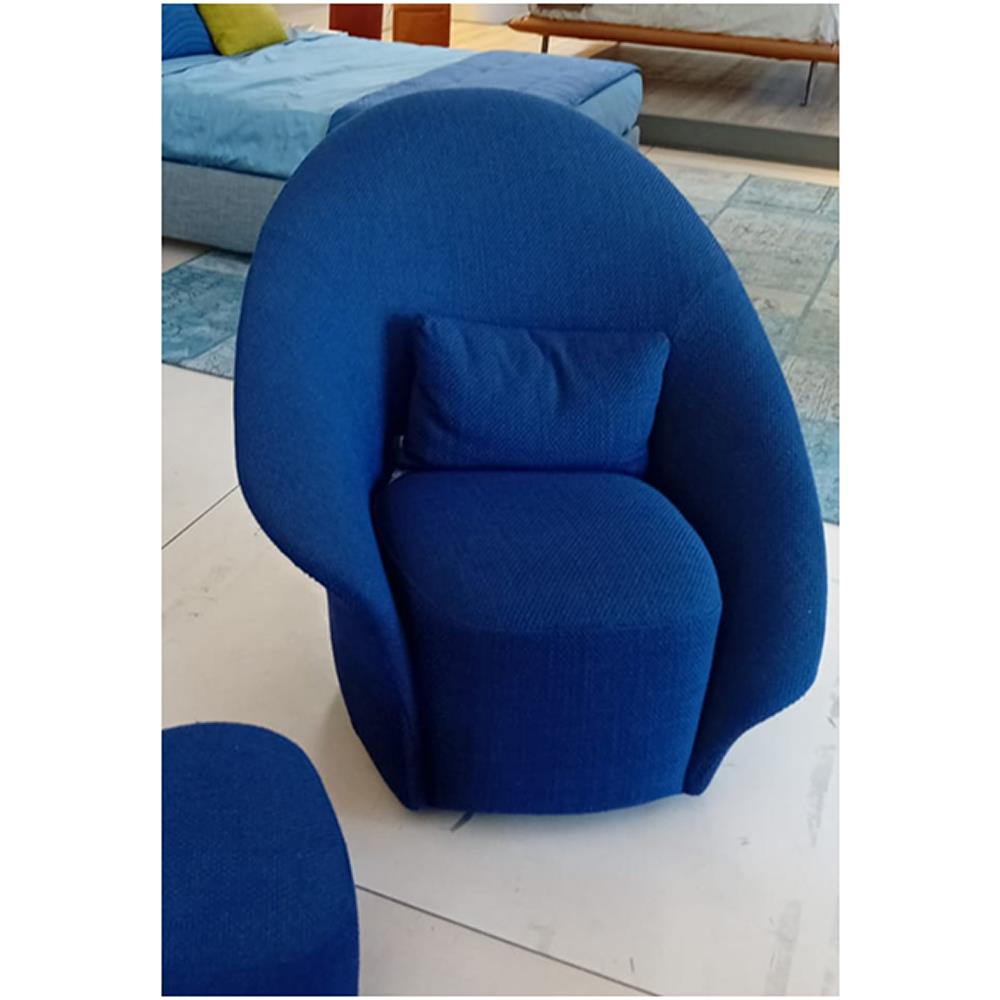 Flou - Poltrona Lilia in tessuto Royal Blu