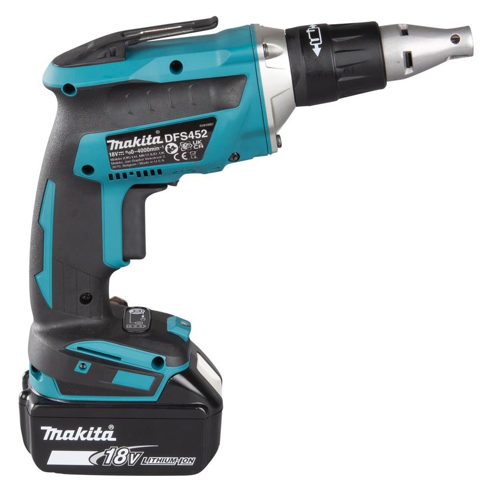 makita - avvitatore per cartongesso 18v - 2 batterie 2ah