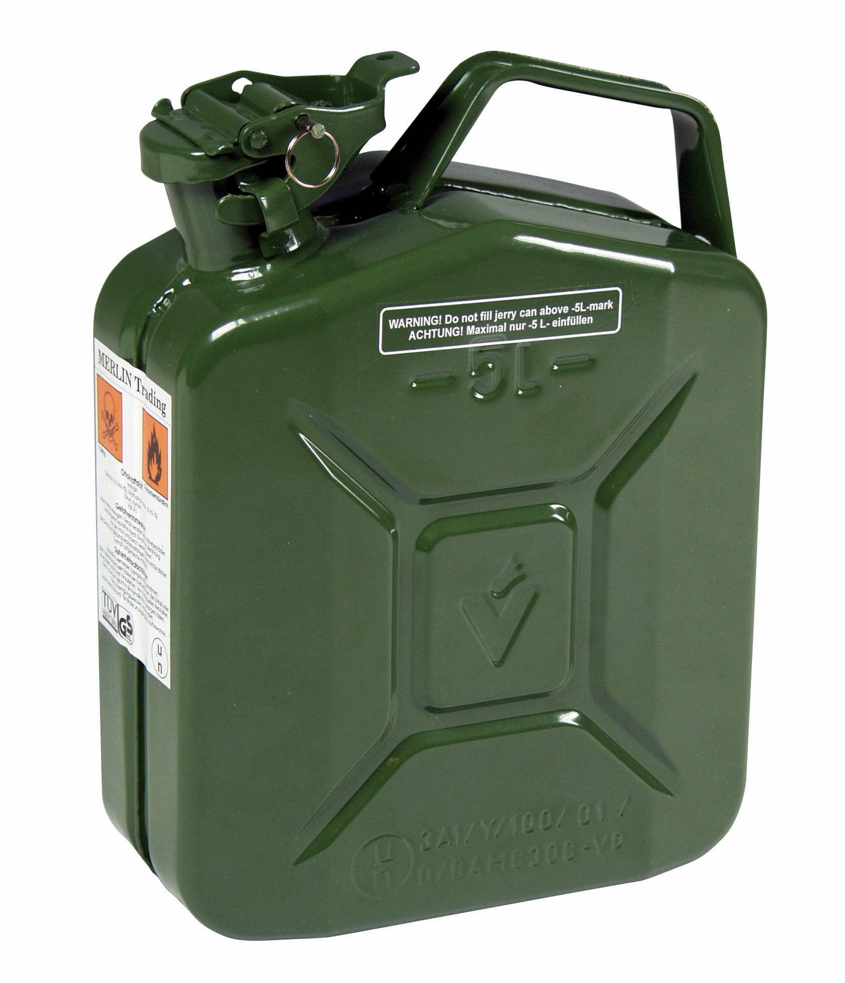 Maurer 85949 Tanica Metallo, TUV-GS, 5 l, Verde