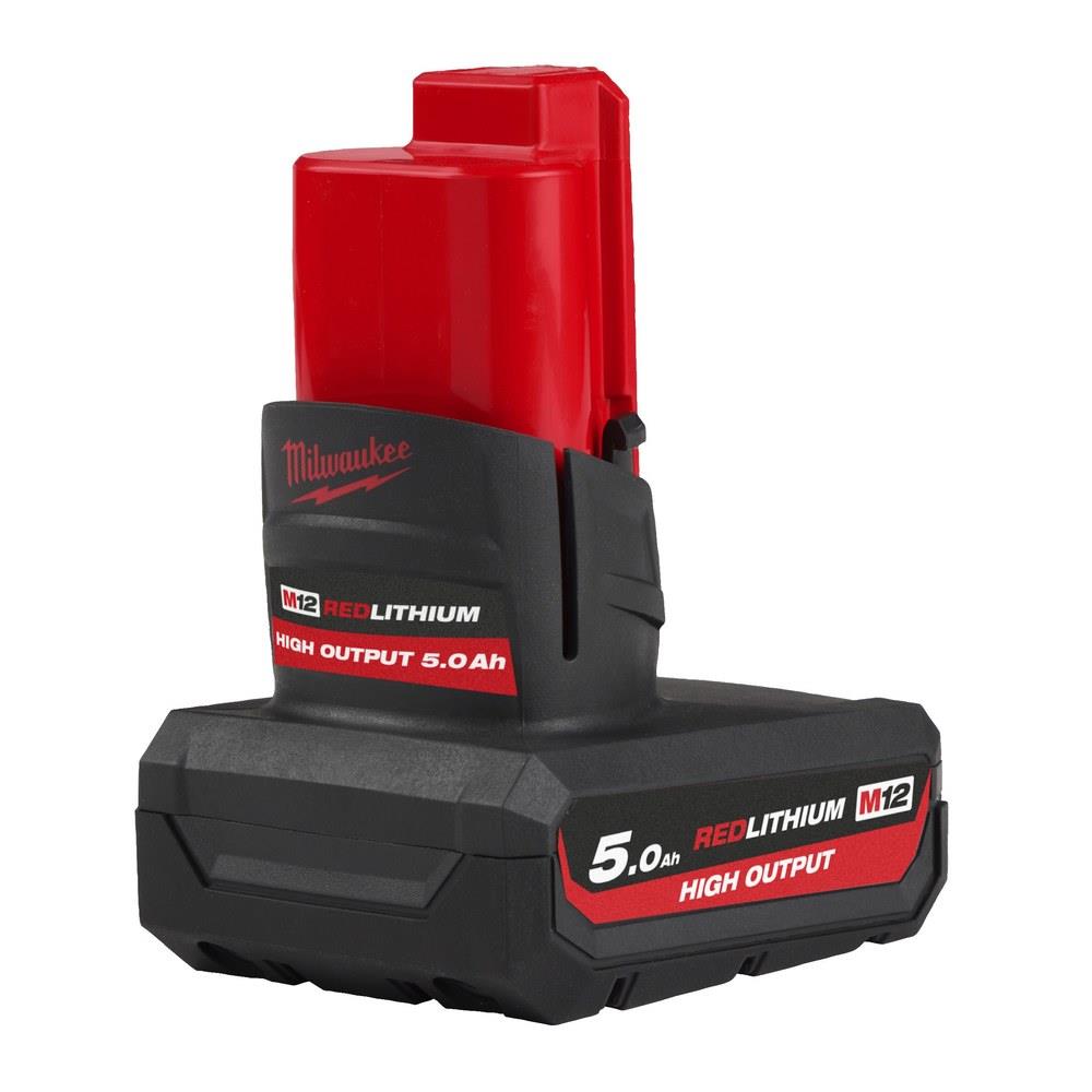 milwaukee - batteria m12 high output - 5.0 ah