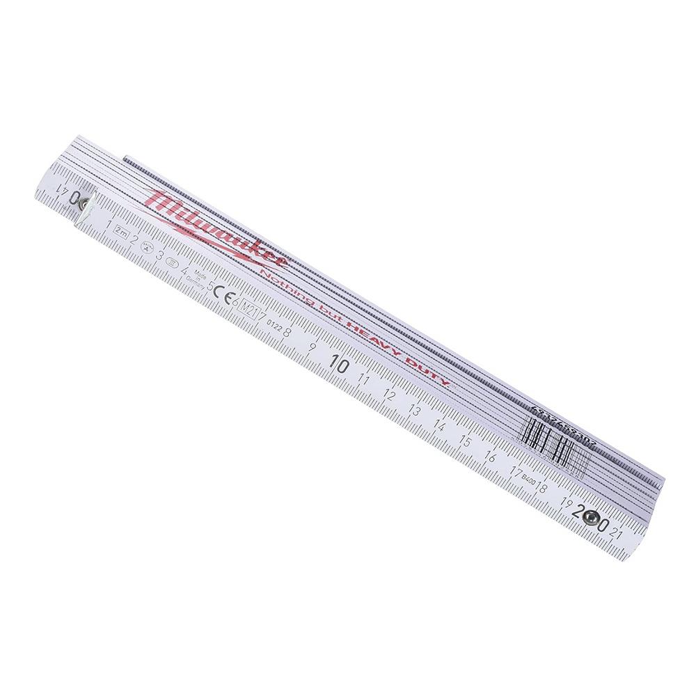 Milwaukee - Doppiometro legno bianco 2 m