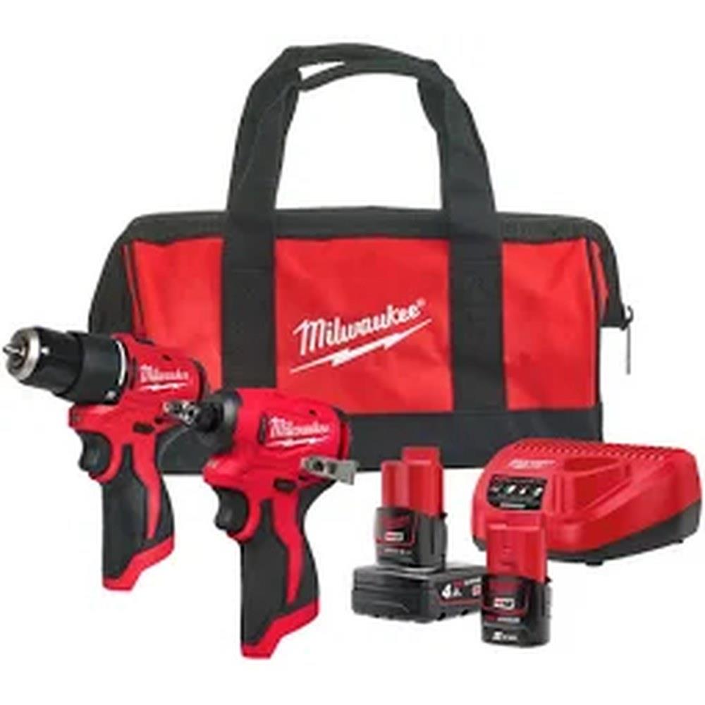 milwaukee - kit avvitatore e trapano m12 blpp2b-422b