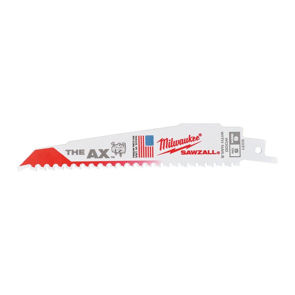 milwaukee - lama demolizione heavy duty legno con chiodi - 150mm