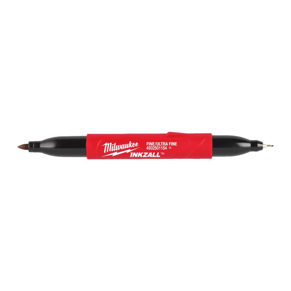 milwaukee - pennarelli inkzall™ a doppia punta - ultra-fine & fine