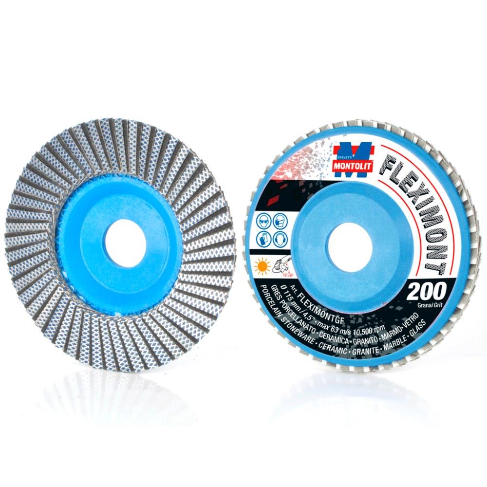 montolit - disco lamellare 115 mm grana fn 200