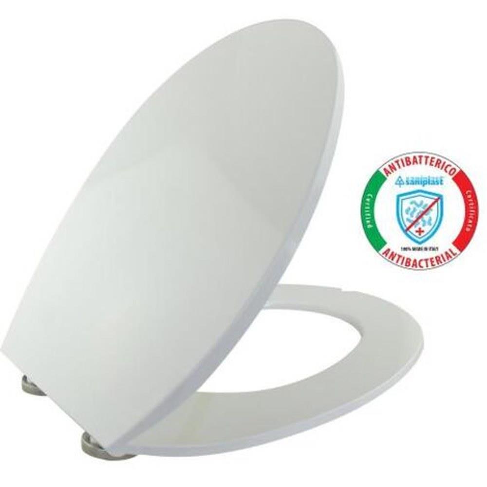 sanplast - sedile wc bianco slow close antibatterico
